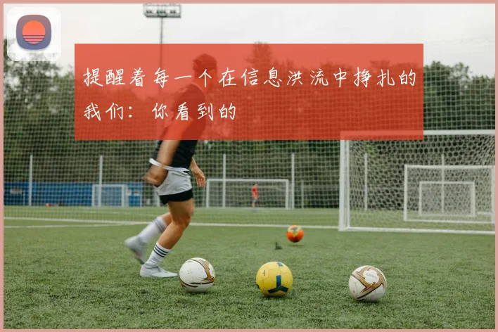 提醒着每一个在信息洪流中挣扎的我们：你看到的