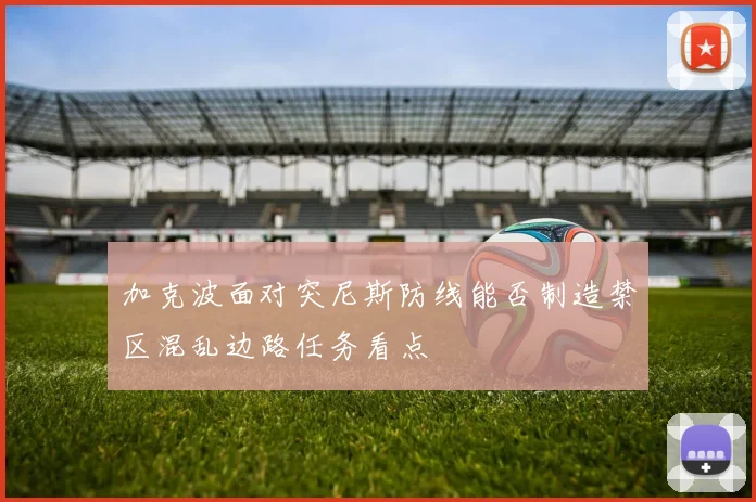 加克波面对突尼斯防线能否制造禁区混乱边路任务看点